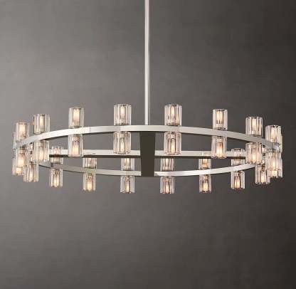 Arcahonk Crystal Round Chandelier 36"