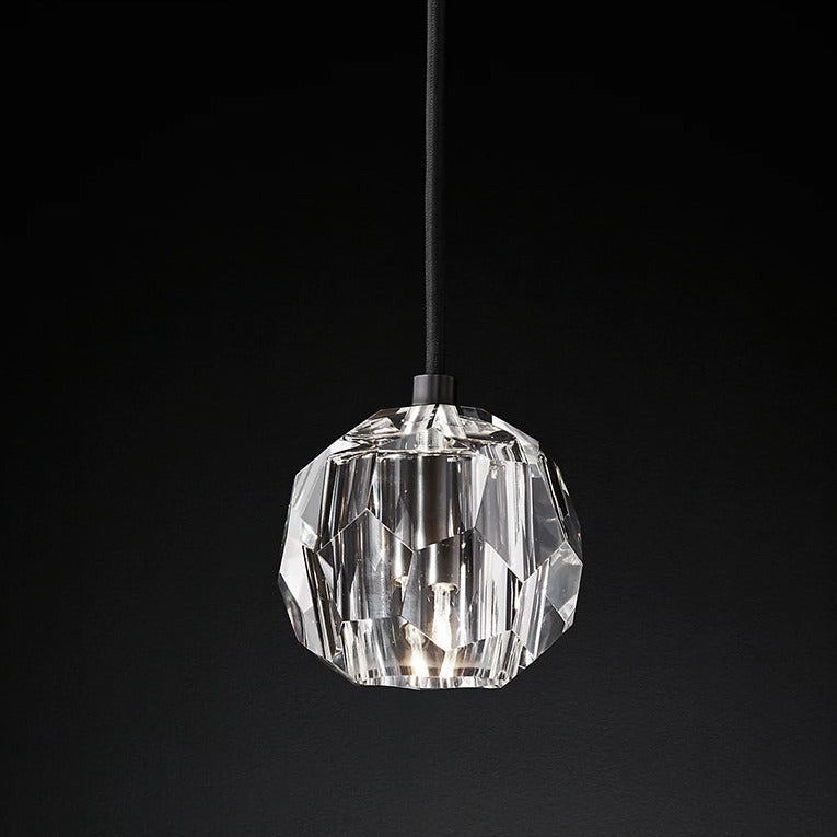 Bille Clear Crystal Double Ball  Pendant Lighting