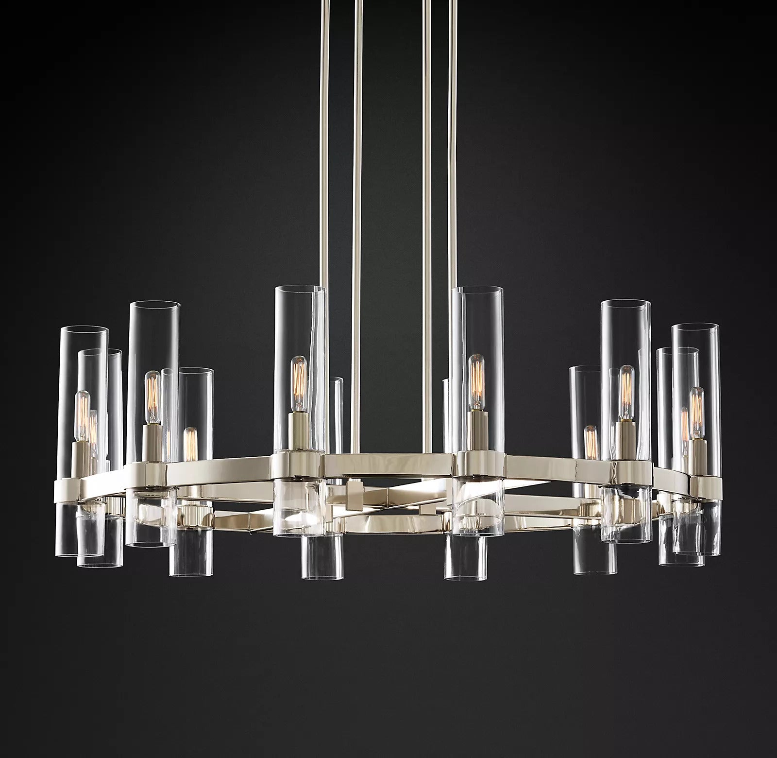 Ravalle Glass Round Chandelier 36"