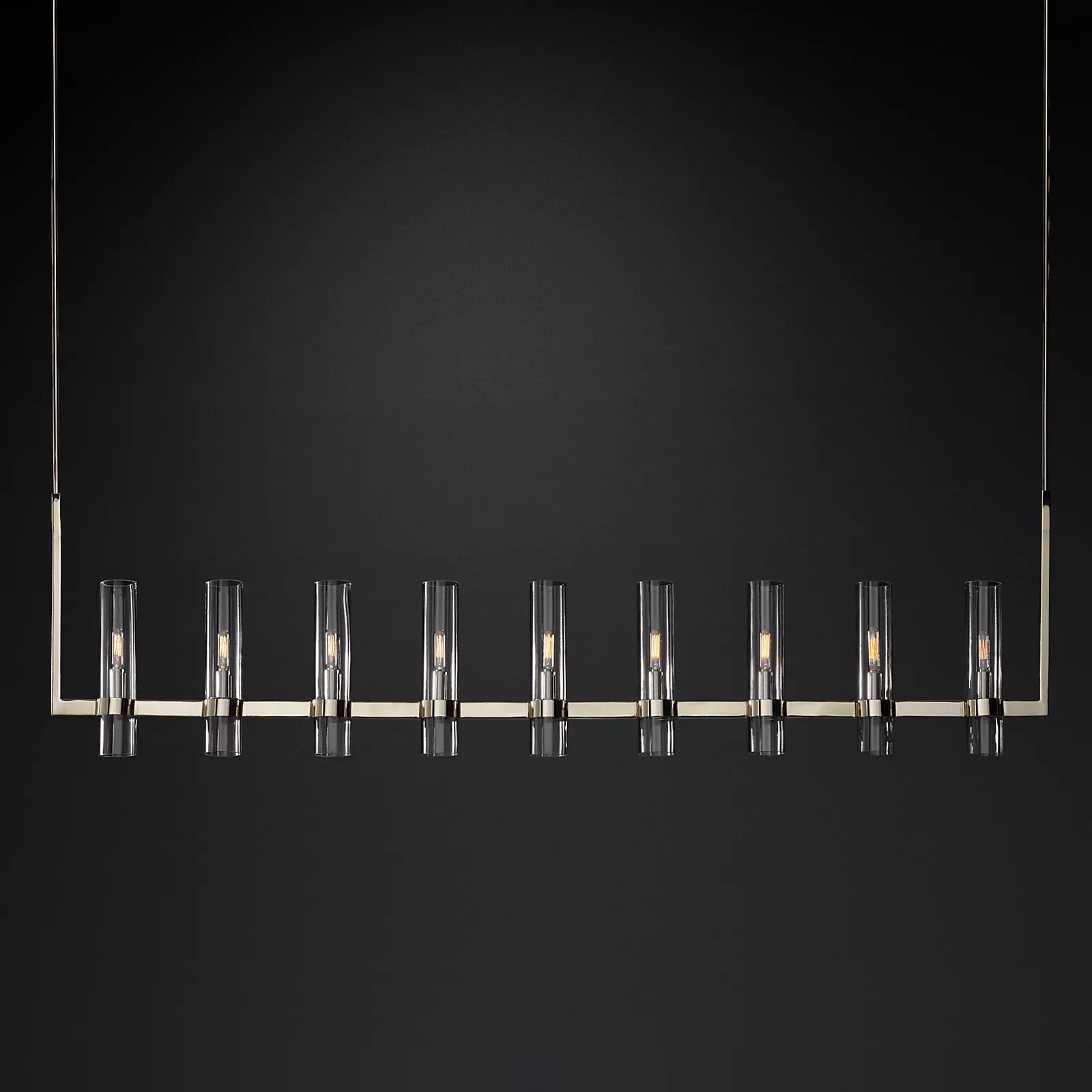 Ravalle Glass Linear Chandelier 72" L