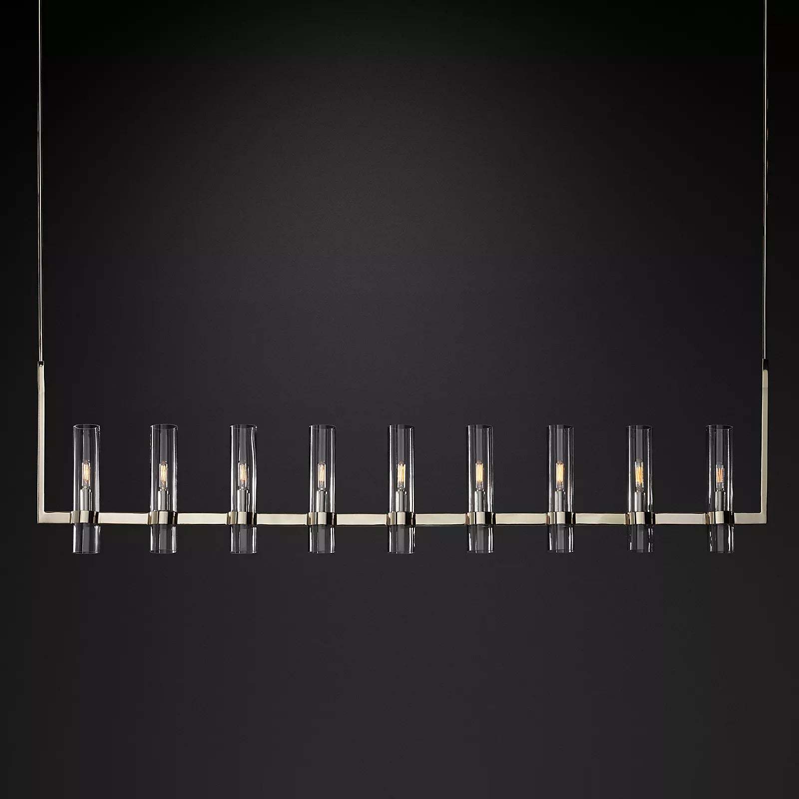 Ravalle Glass Linear Chandelier 72" L