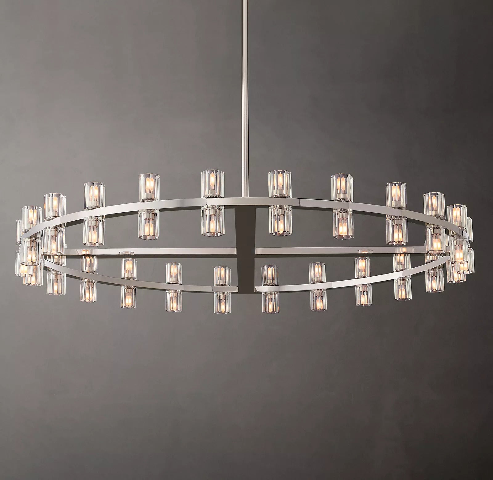 Arcahonk Crystal Round Chandelier 48"