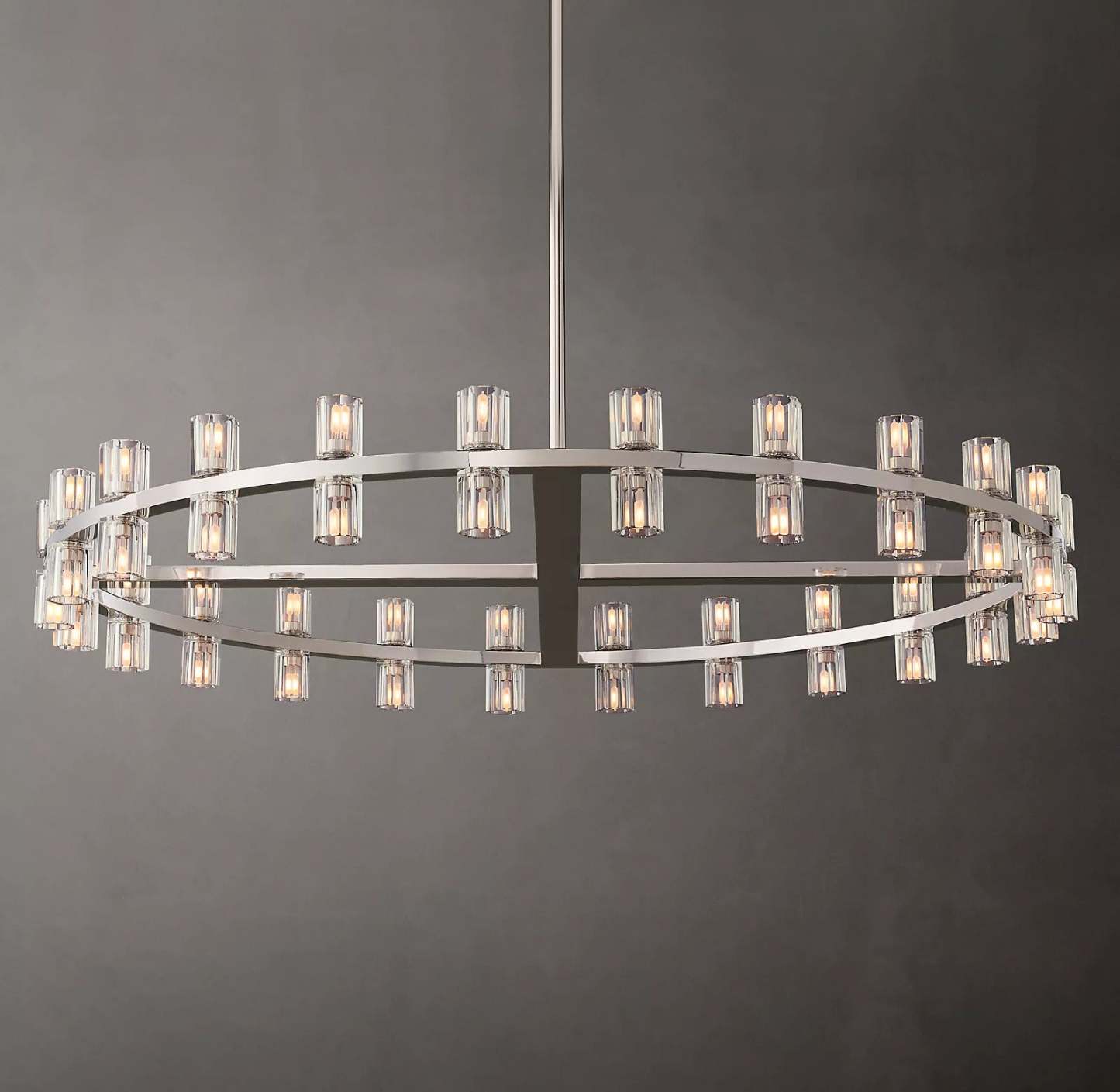 Arcahonk Crystal Round Chandelier 48"