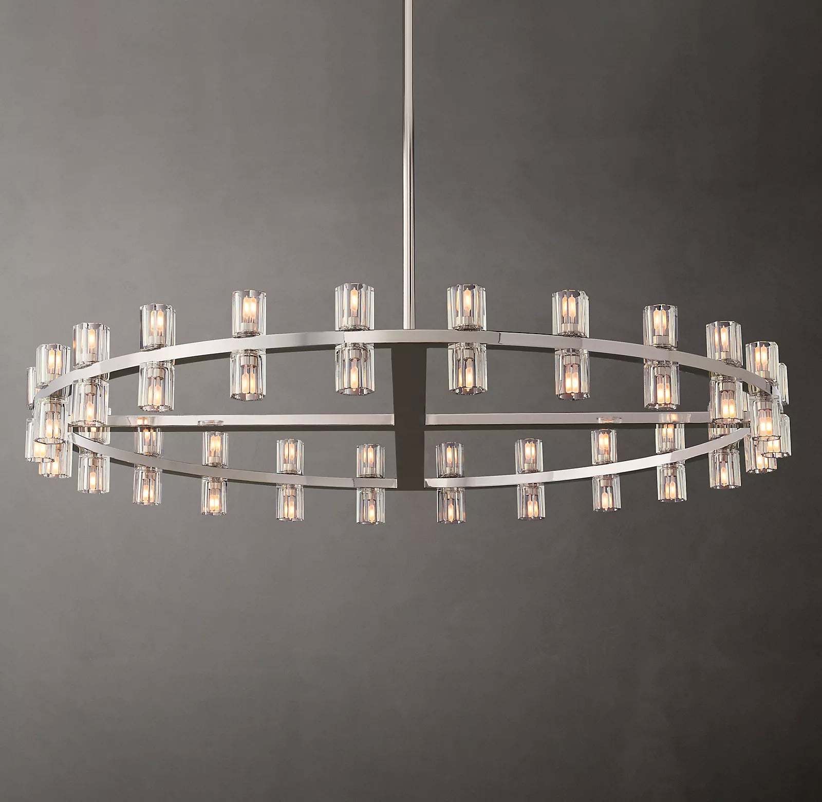 Arcahonk Crystal Round Chandelier 48"