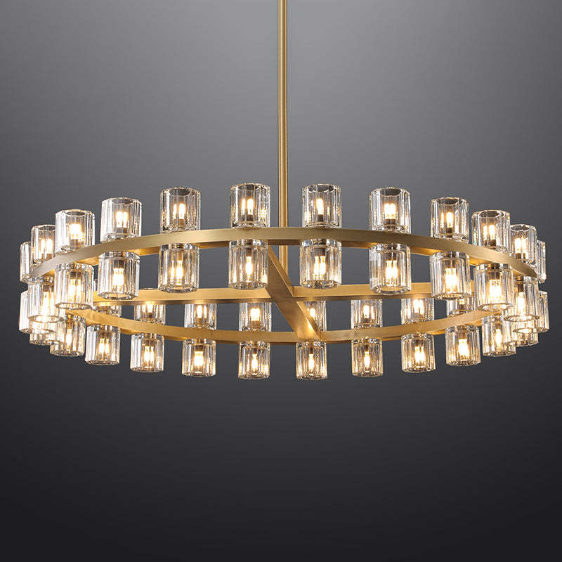 Arcachon Crystal Round Chandelier 48"