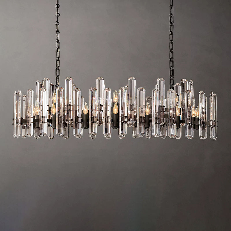 Bonningtong Crystal  Rectangle Chandelier 54"