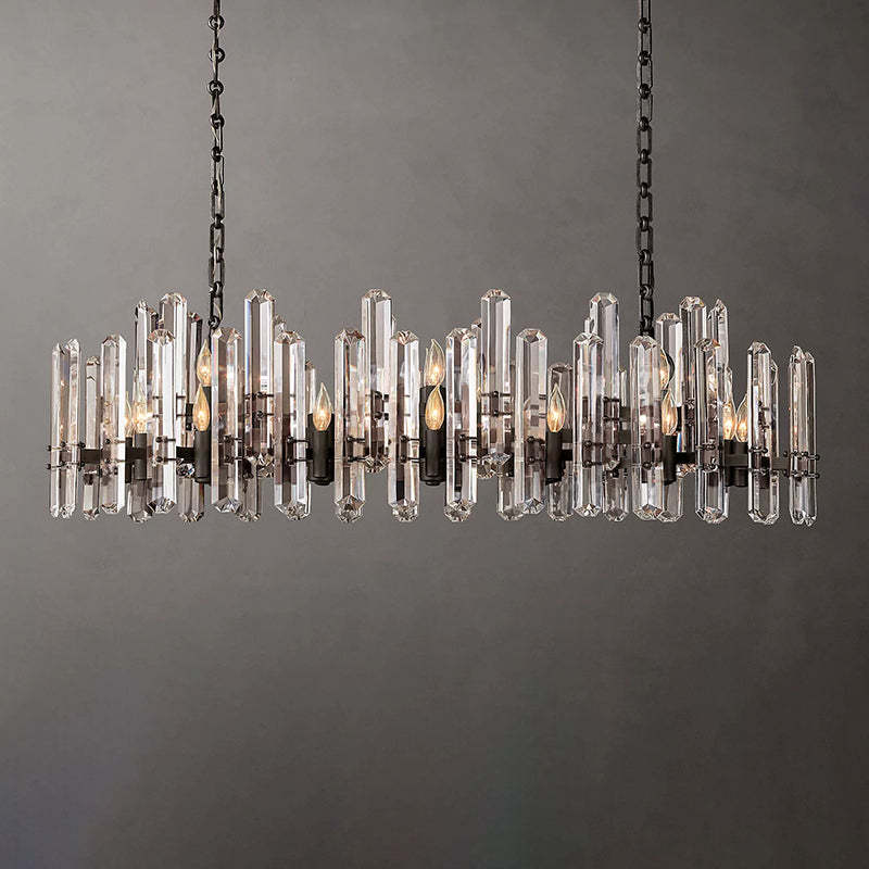 Bonningtong Crystal  Rectangle Chandelier 54"