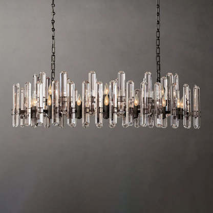 Bonningtong Crystal  Rectangle Chandelier 54"