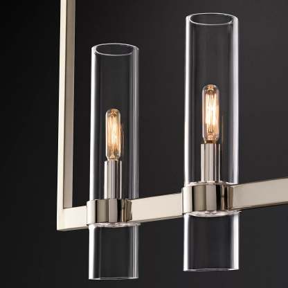 Ravalle Glass Linear Chandelier 72" L
