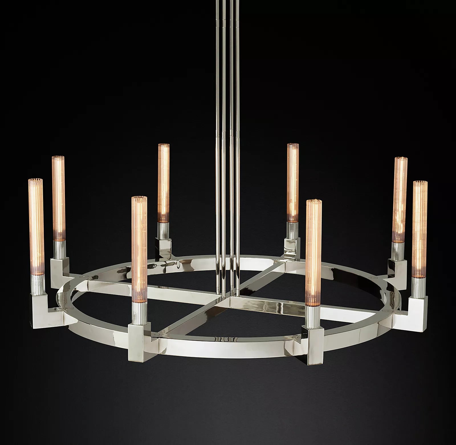 Candlestack Round Chandelier 48"