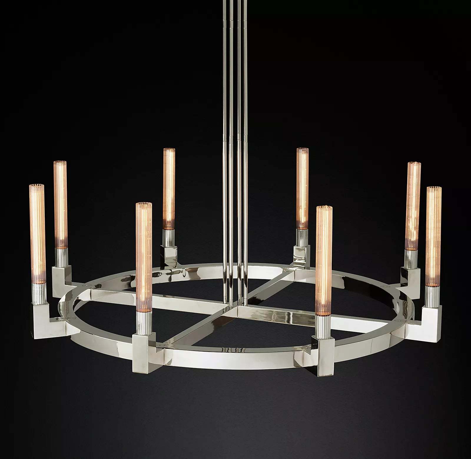 Candlestack Round Chandelier 48"
