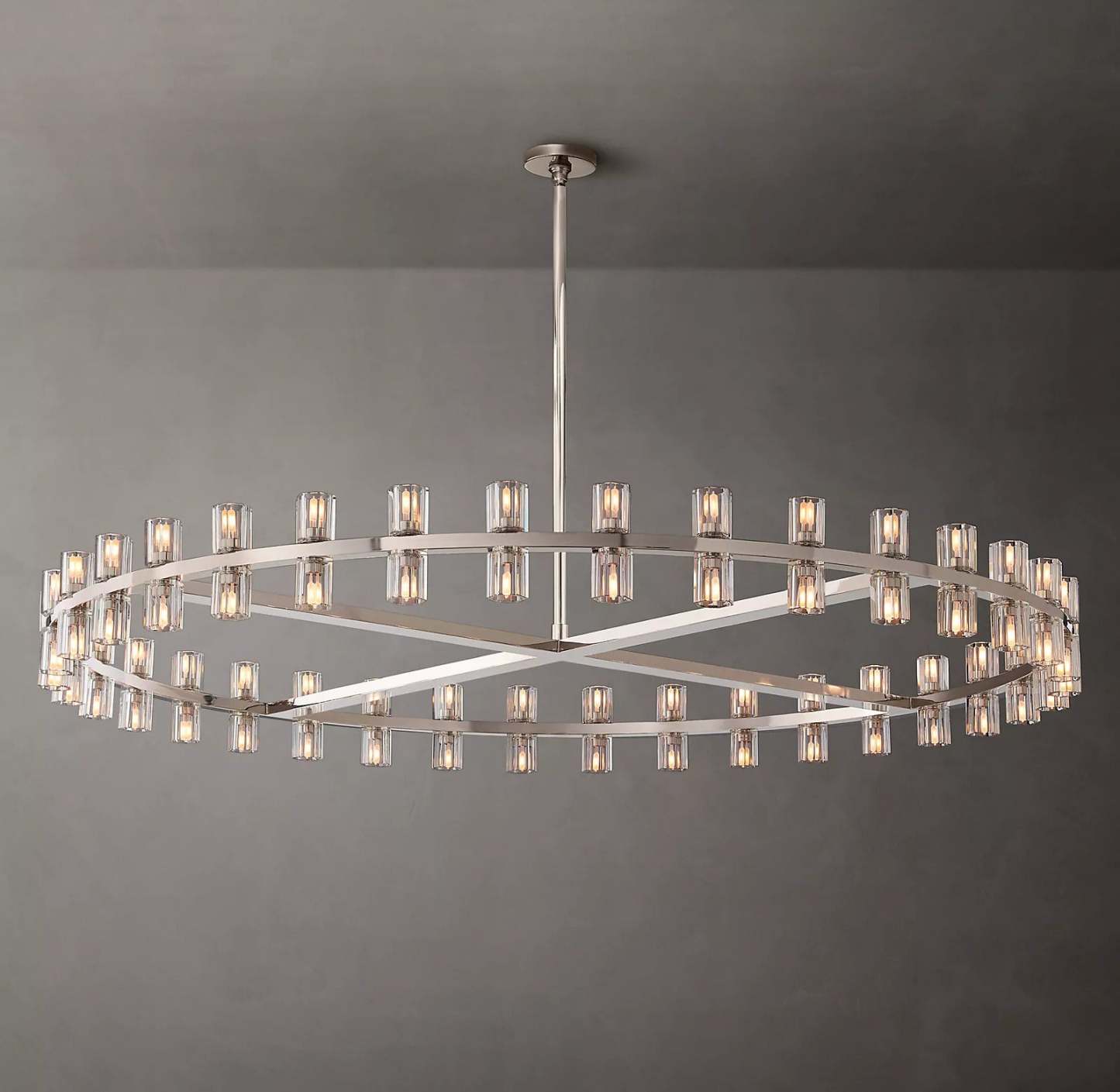 Arcahonk Crystal Round Chandelier 60"