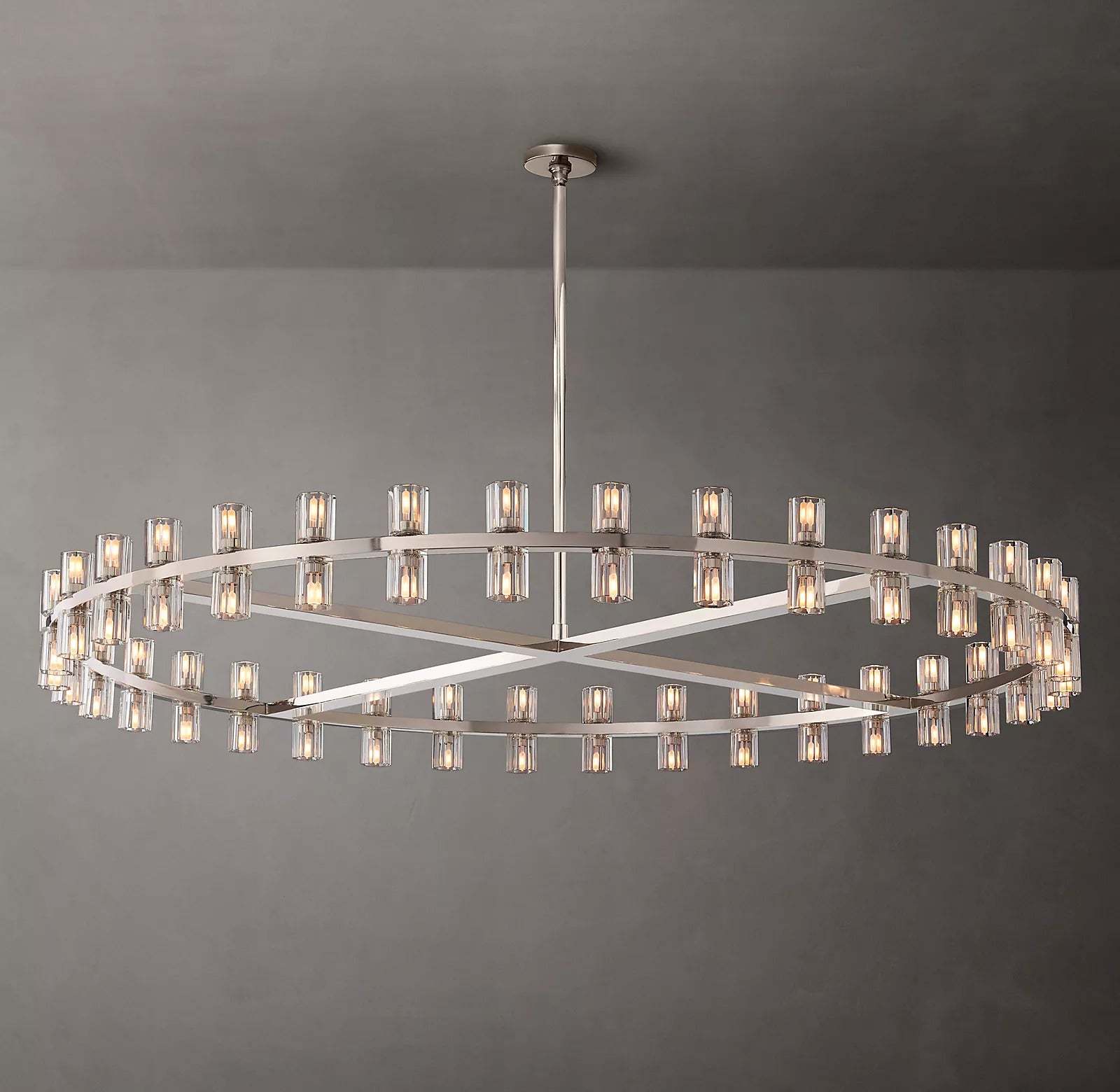 Arcahonk Crystal Round Chandelier 60"