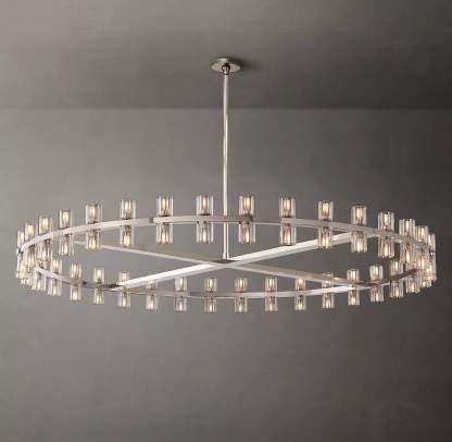 Arcahonk Crystal Round Chandelier 60"