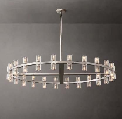 Arcahonk Crystal Round Chandelier 48"