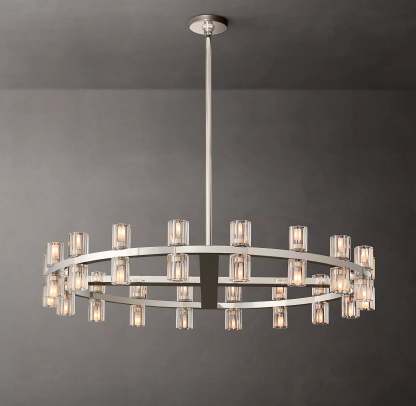 Arcahonk Crystal Round Chandelier 36"