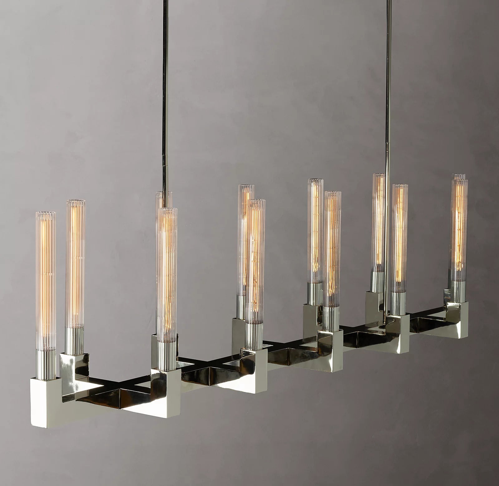 Candlestack Linear Chandelier 67"Linear