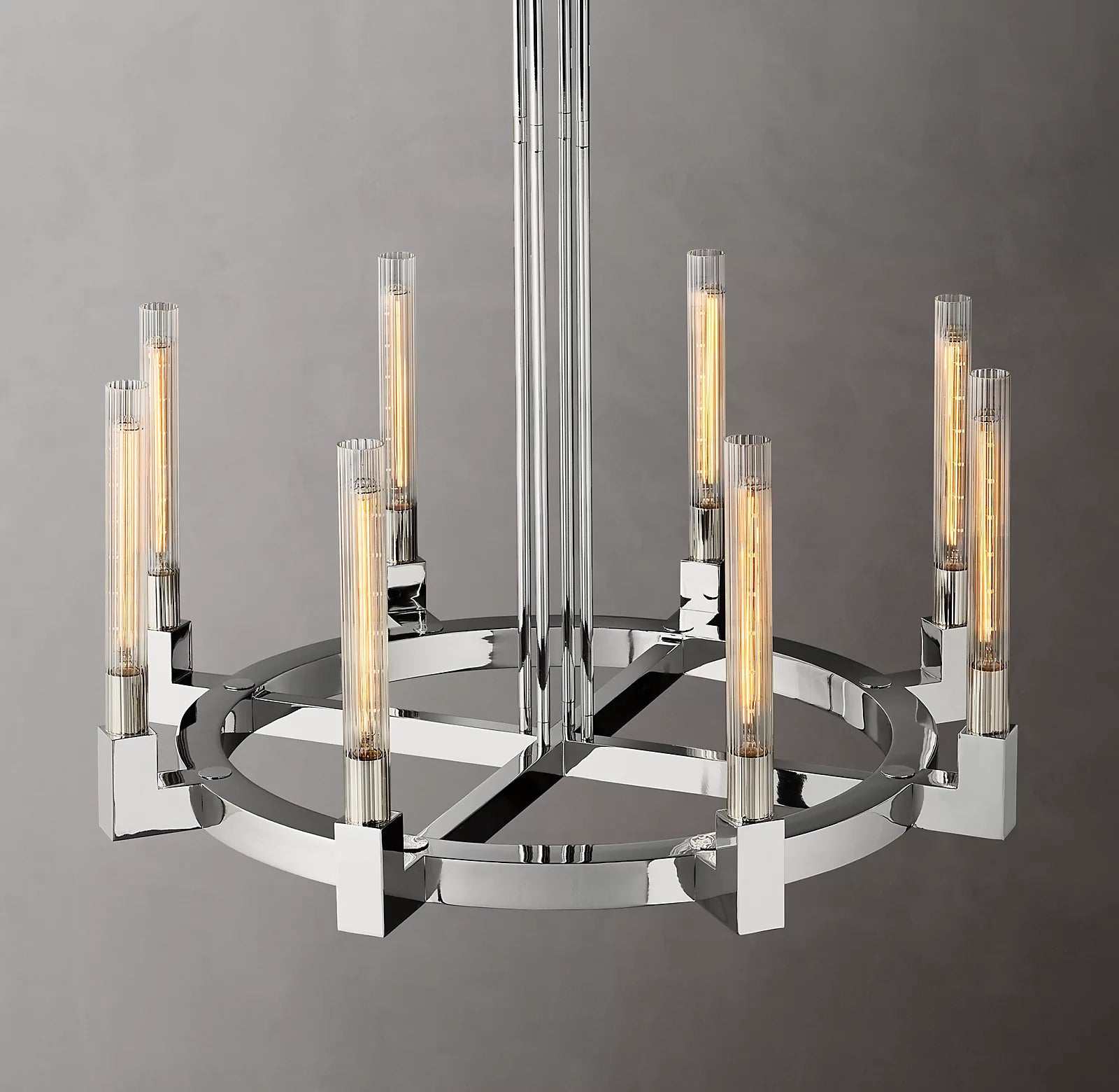Candlestack Round Chandelier 36"