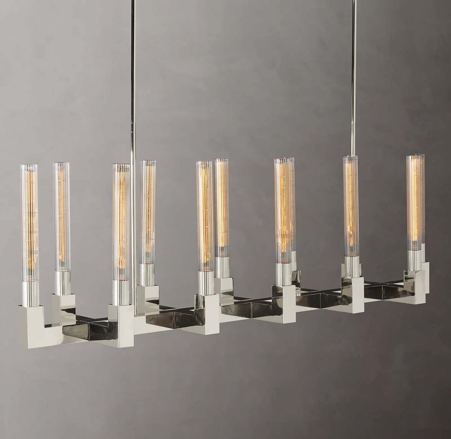 Candlestack Linear Chandelier 55"