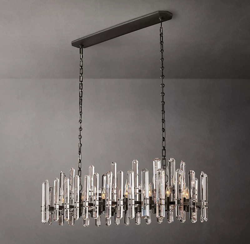Bonningtong Crystal  Rectangle Chandelier 54"