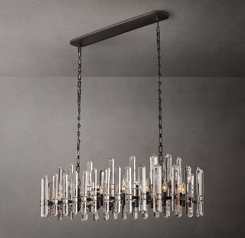 Bonningtong Crystal  Rectangle Chandelier 54"