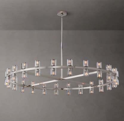 Arcahonk Crystal Round Chandelier 48"