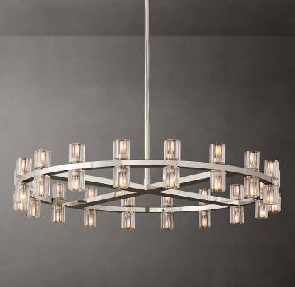 Arcahonk Crystal Round Chandelier 36"