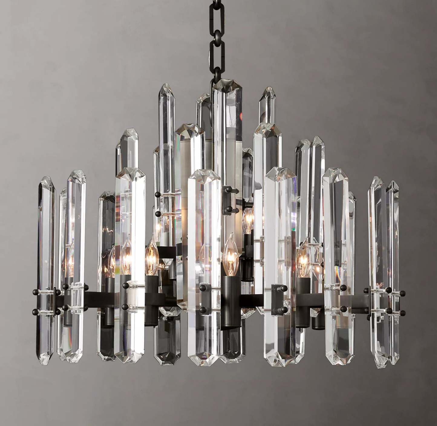 Bonningtong Crystal Round Chandelier 24"