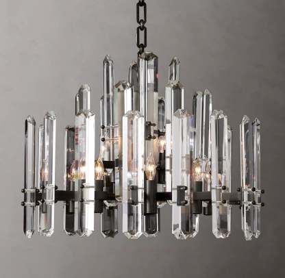 Bonningtong Crystal Round Chandelier 24"
