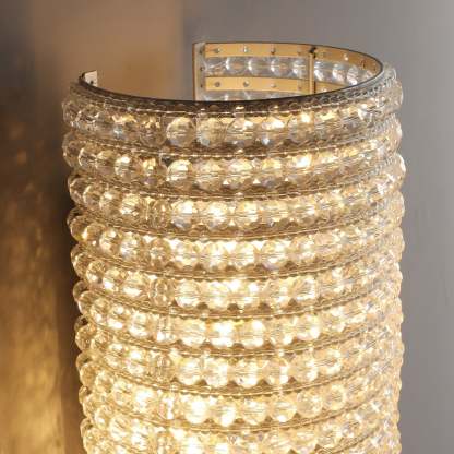 Holo Clearly Crystal Beads Wall Sconce 21"Height