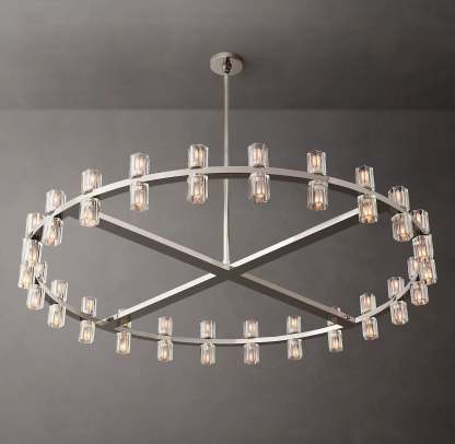 Arcahonk Crystal Round Chandelier 48"