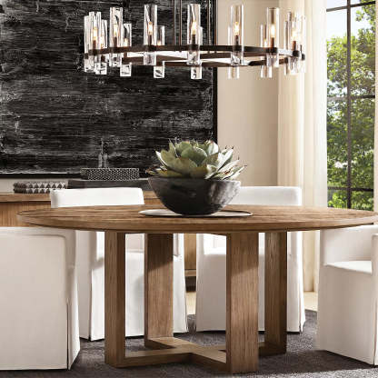 Ravalle Glass Round Chandelier 48"