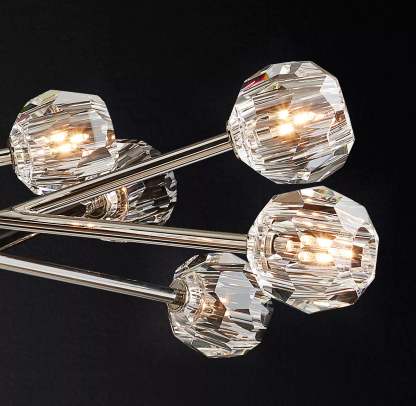 Bille Crystal Ball Round Chandelier 60"