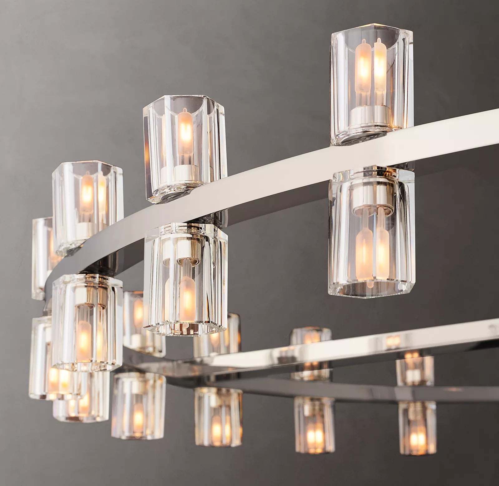Arcahonk Crystal Round Chandelier 48"