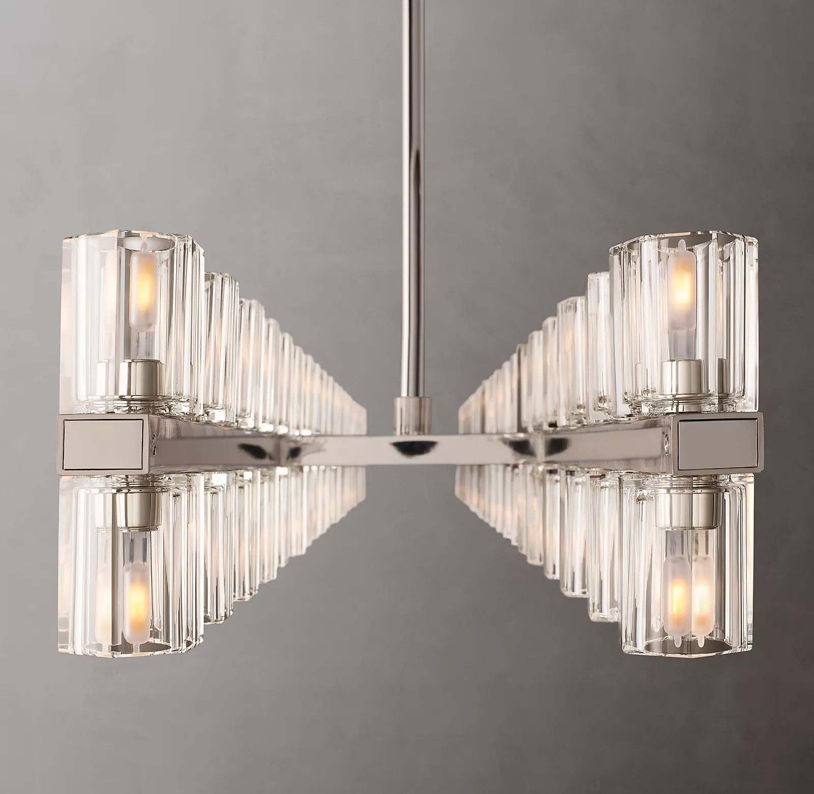 Arcahonk Crystal Rectangular Chandelier 54" 72"