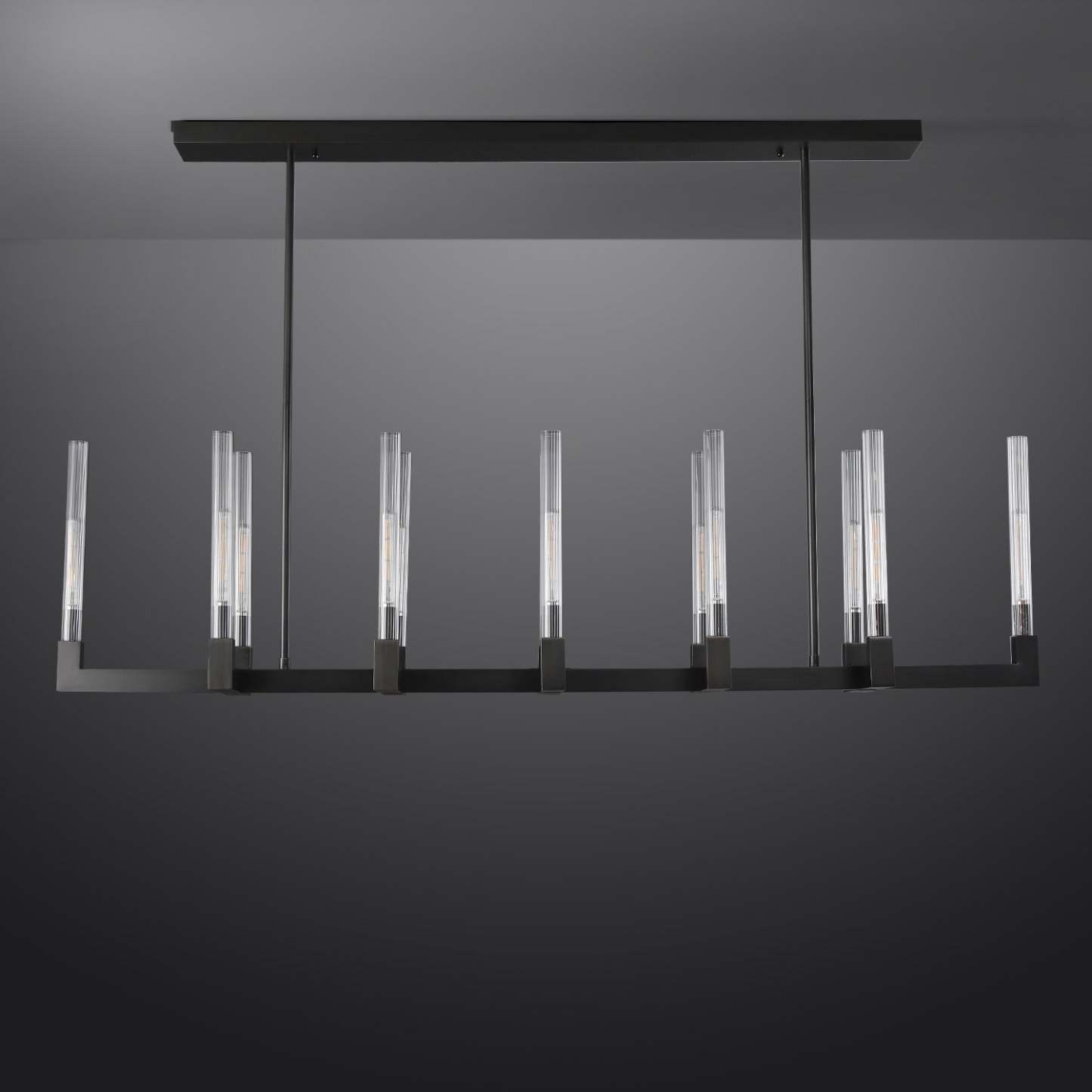 Candlestack Linear Chandelier 55"