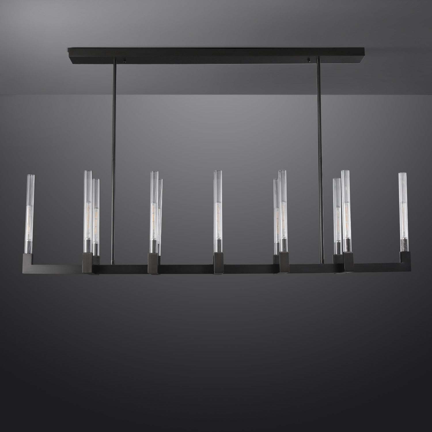Candlestack Linear Chandelier 55"