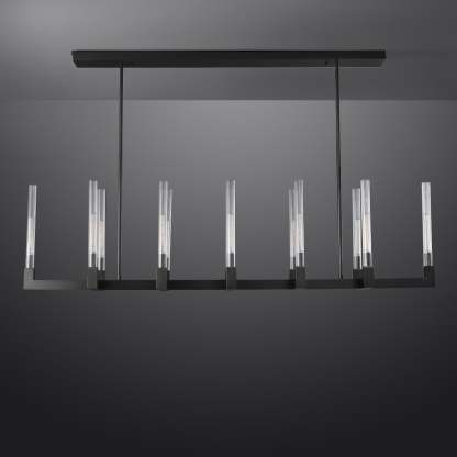 Candlestack Linear Chandelier 55"