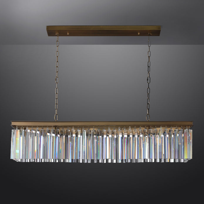 Rhysis Crystal Rectangular Chandelier