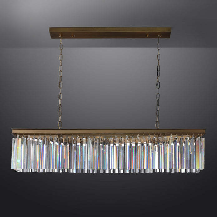Rhysis Crystal Rectangular Chandelier