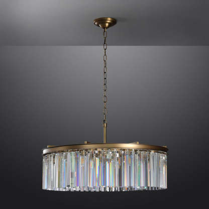 Odeon Crystal Round Chandelier 32"