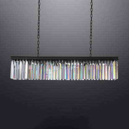 Rhysis Crystal Rectangular Chandelier