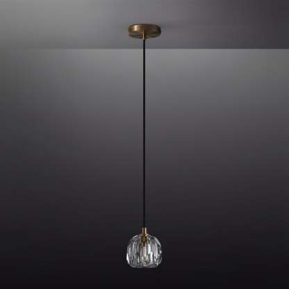 Bille Clear Crystal Double Ball  Pendant Lighting