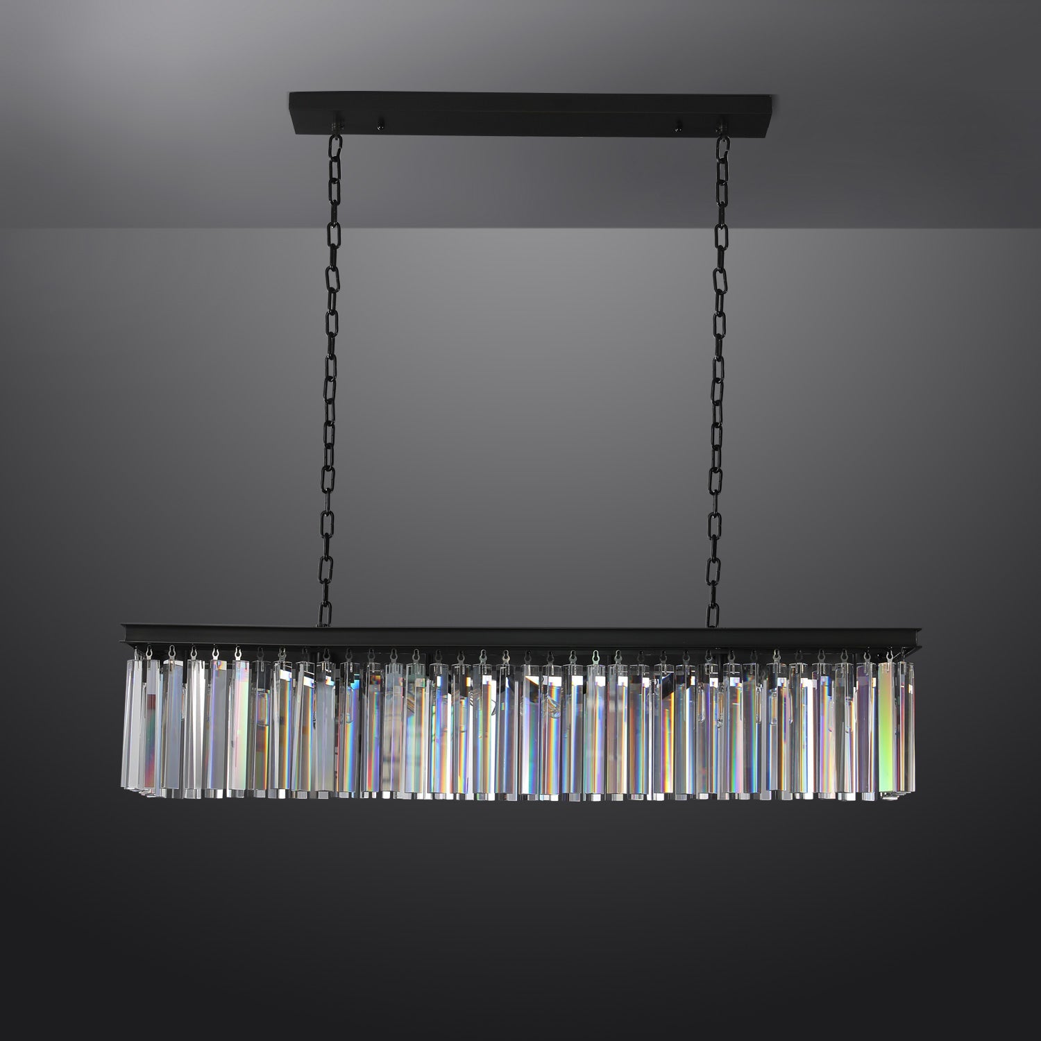 Rhysis Crystal Rectangular Chandelier