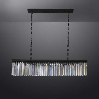 Rhysis Crystal Rectangular Chandelier