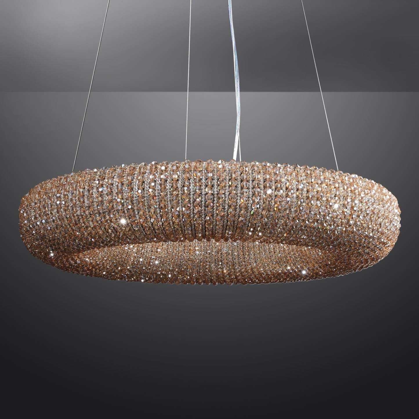Holo Smoke Crystal Chandelier 31" 42"