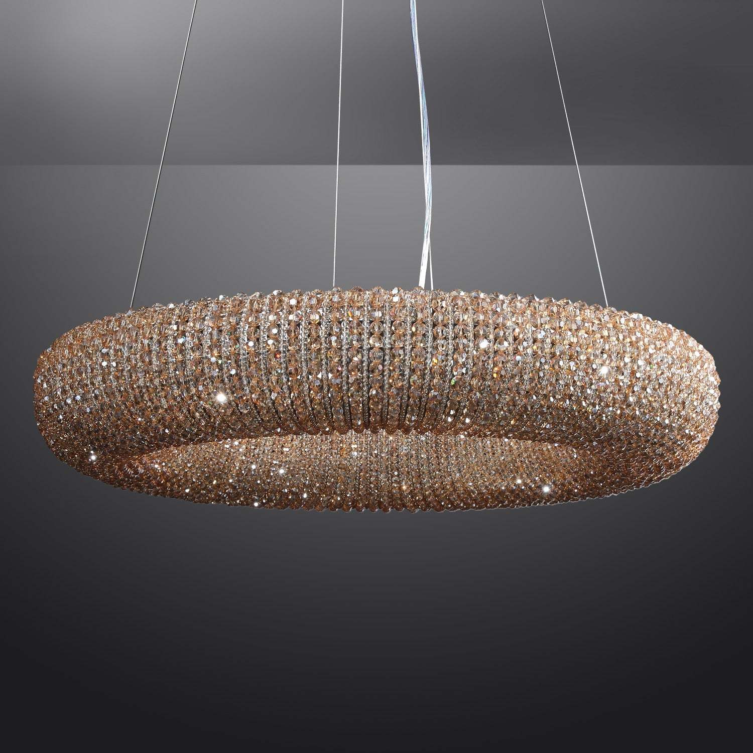 Holo Smoke Crystal Chandelier 31" 42"