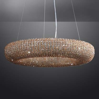 Holo Smoke Crystal Chandelier 31" 42"