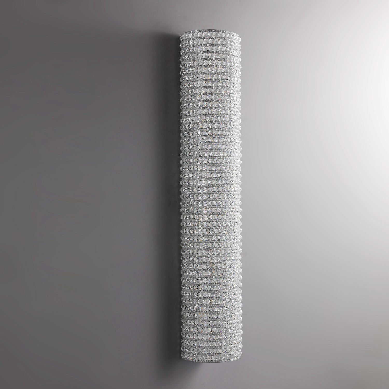 Holo Clear Crystal Beads Wall Sconce 36"Height