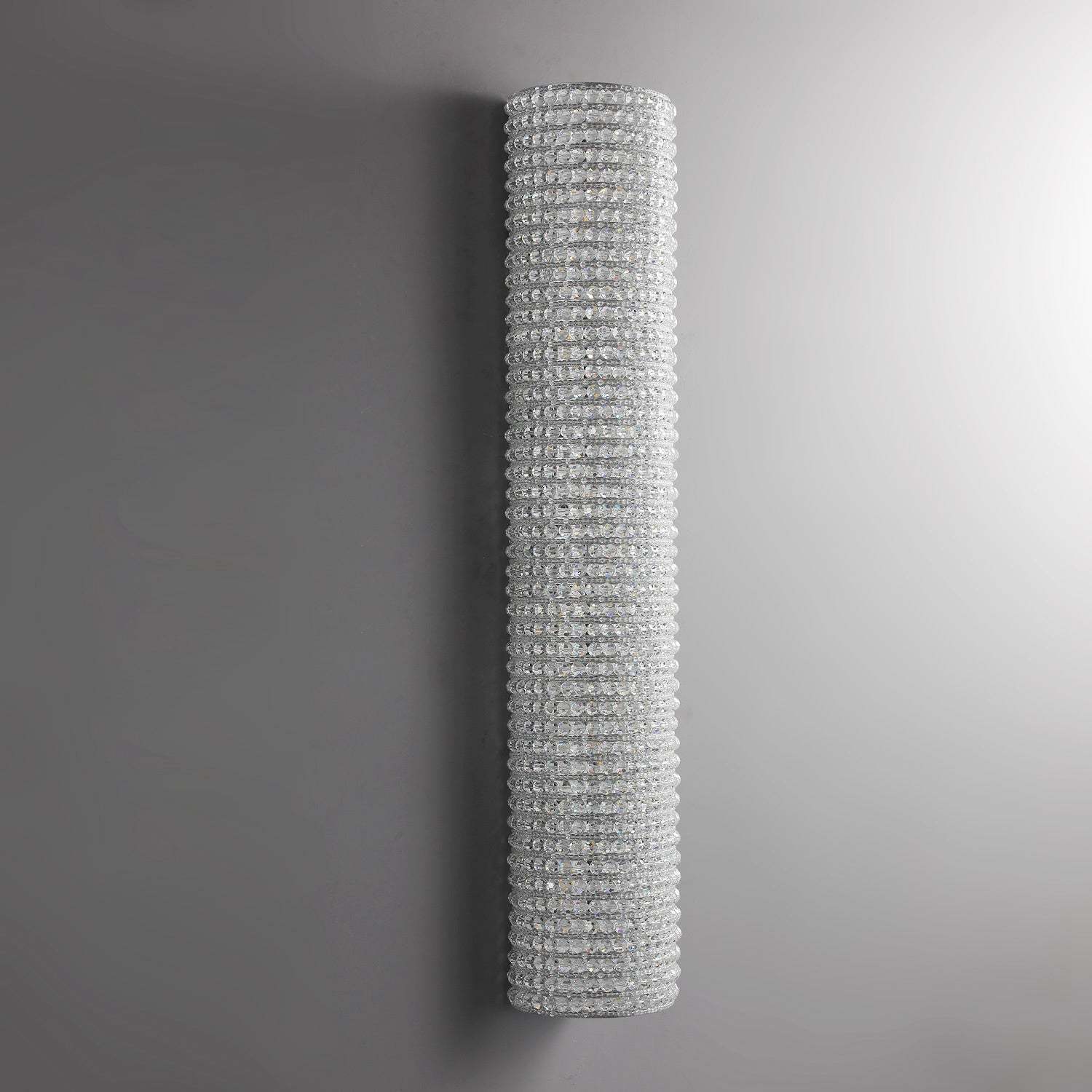 Holo Clear Crystal Beads Wall Sconce 36"Height